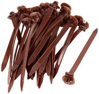 Uxcell Nylon Auto Push Mount Cable Zip Tie Cord, 148mm Long, 30 Pcs, Dark Red