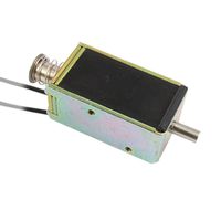 Uxcell a11032900ux0356 Push Type Frame Actuator Solenoid BXRPU, DC 24V, 16 kg Force