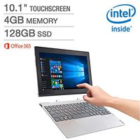 Lenovo Miix 10.1'' 320 2-in-1 Laptop - Intel Atom x5-Z8350 Processor at 1.44GHz - 4GB LPDDR3 RAM - 128GB Embedded MultiMedia Card - Microsoft Windows 10 Home (64 bit)
