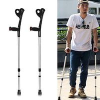 Adjustable Crutches with Grip,Pair with Left and Right Ergonomic Handles, Walking Support Aid, Injury or Disability,B,2PCS
