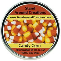 Premium 100% All Natural Soy Wax Aromatherapy Candle - 16oz Tin - Candy Corn: A Warm Vanilla Candy with top Notes of Butter with a Slight Down of Almond.
