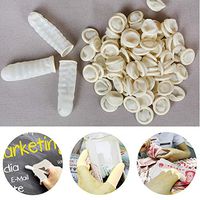 1 Bag Disposable Anti Static Rubber Latex Finger Cots Eyebrow Extension Gloves Practical Off Eyelash Extension Tool Accessories