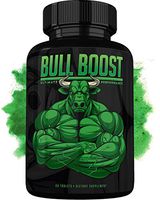 Bull Boost Male Testosterone Booster - Enlargement Booster for Men - Increase Size, Strength, Stamina - Energy, Mood, Endurance Boost - All Natural Enhancing Supplement - 1 Month Supply - Made in USA