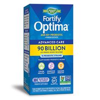 Nature’s Way Fortify Optima Age 50+ Probiotic + Prebiotic, 90 Billion Live Cultures, 15 Strains, Non-GMO Project Verified , Refrigeration Required, 30 Vegetarian Capsules