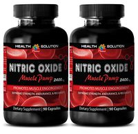 Nitric oxide with l arginine - NITRIC OXIDE MUSCLE PUMP 2400MG - promote circulation (2 Bottles)