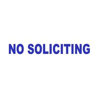 Wild Dingos LLC No Soliciting Business Vinyl Decal Sticker Blue