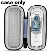 Case Compatible for Braun Digital Ear ThermoScan 5 IRT6500 / Thermoscan 7 IRT6520 Thermometer Storage Bag fits for Probe Covers(Box Only)
