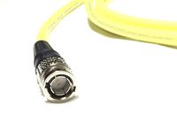 75 Foot Belden 1694A 3G/6G HD-SDI RG6 Cable (75 Ohm) with Canare BCP-B53 BNC connectors by Custom Cable Connection - Yellow # 104501-75