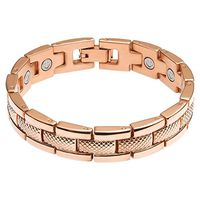 Divoti Rugged Link PVD Rose Gold 316L Magnetic Bracelet for Men-70