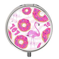 Pill Cases Metal,Custom Round Medecine Case Medecine Bottle Mini Travel Pill Vitamin Decorative Box Case Holder