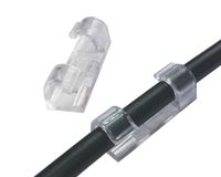 Extension Cord Cable Organizer, Cable Management Clips with Self Adhesive, 6mm TV/PC Wire Holder for Car, Office, Desk Accessories, Home, Nightstand (Pack of 20, Clear)