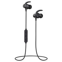 Mpow Bluetooth Headphones Sports, Bluetooth 5.0 aptX Wireless Earbuds in-Ear Earphones Bass Stereo IPX7 Wireless Headphones 9H Playtime, Magnetic Running Headphones, CVC 6.0 Noise Reduction Mic, Black