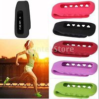 MagiDeal Silicone Replacement Clip Belt Holder Case Cover for Fitbit One Accessory - Dark Red