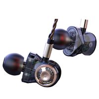 Granvela HD01 Triple-Driver Bass Earbuds for Music -Black
