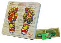 Acupoint Foot Massager Stepping Board Plus 2 Free Bags of Foot Soak