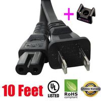 AC Power Cord Figure 8 Cable for EPSON EX90 PowerLite 400W 410W Projector - 10ft