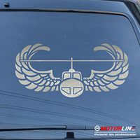 3S MOTORLINE Air Assault Badge Decal Sticker US Army Car Vinyl Pick Size Color die Cut (Silver, 40'' (101.6cm))