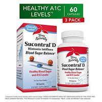 Terry Naturally Sucontral D (3 Pack) - 20 mg Hintonia Latiflora, 60 Capsules - Supports Blood Sugar Balance & Carbohydrate Metabolism - Non-GMO, Gluten-Free - 180 Total Servings