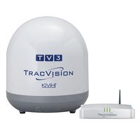 KVH Industries 01-0368-07 TracVision TV3 w/IP-TV Hub Boating Antennas