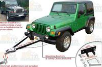 Universal Tow Bar Adjustable Mount Tow Bar Tow Kit with Magnetic Tow Lights