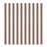 40 Pack Stainless Steel Metal Straws Reusable, 8.5 Inch Drinking Straws For 20oz Tumblers Yeti - 6mm Diameter (40pc 21512mm rose gold)