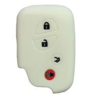 White Key Fob Case Cover Jacket Keyless Remote Smart Key Fob Skin Clicker Case Skin Cover for Lexus GS430 GS300 IS350 IS250