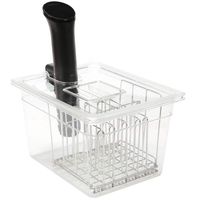 Sous Vide Container with Lid & Rack - 12Qt Suits Anova, Nano, Joule and Most Circulators up to 2.5" Diameter
