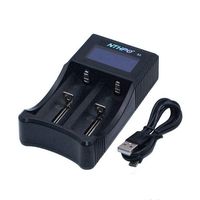 Universal Battery Charger, NTHPO S2 LCD Display IC Protection Smart Intelligent Charger for Rechargeable Li-ion Batteries 21700 20700 26650 22650 18650 18490 18350 17670 17500 16340(RCR123) AA AAA