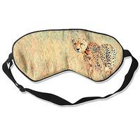 Silk Sleeping Mask Eye Beautiful Cheetah Lightweight Soft Adjustable Strap Blindfold For Night's Sleep Nap Travel Eyeshade Men And Women