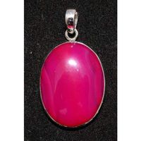 Sterling Silver Pink Agate Pendant Jewellery No.3027