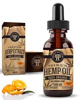 Hemp Oil Extract for Pain & Stress Relief (1000mg) - Promotes Healthy Sleep Patterns, Skin Care & Mood Stability. for Joint, Arthritis, Neck, Shoulder, Back Pain (Orange Flavor)