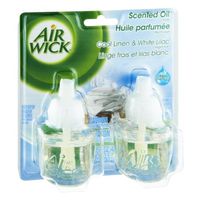 Air Wick Cool Linen & White Lilac Scented Oil Refills - 2 CT