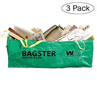 BAGSTER 3CUYD Dumpster in a Bag, Green (Pack of 3)