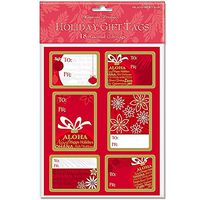 Island Ornament 18 Pack Adhesive Hawaiian Christmas Gift Tag Labels