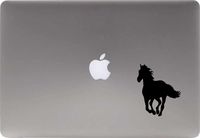 Horse Silhouette Version 15 Vinyl Decal Sticker for Computer MacBook Laptop Ipad Electronics Home Window Custom Walls Cars Trucks Motorcycle Automobile and More (Black)