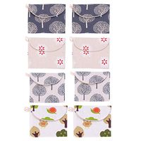 SUPVOX 8pcs Sanitary Napkin Pad Bag Zipper Sanitary Pad Storage Organizer Coin Purse Holder Sanitary Towel Container