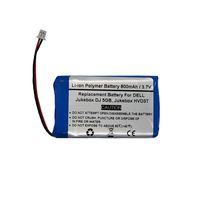 800mAh/3.7V Replacement Battery for for DELL Jukebox DJ 5GB, Jukebox HVD3T, DELL 443A5Y01EHA4, BA20203R60700