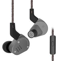 In Ear Monitors, ERJIGO KZ ZSA HiFi Noise Isolating Sport In Ear Headphones/Earbuds with Detachable Cable (Grey with Mic)