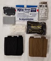 The Tactical Medic AFAK - Ankle First Aid Kit- Stocked (Black)