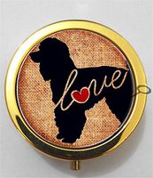 BlackKey Poodle Dog 3-Compartment Decorative Pocket Gift Box Case Organizer for Pill, Color 2 -2315