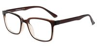 Firmoo Blue Light Blocking Glasses for Computer Use, Anti Eyestrain Eyeglasses,Square Brown Eyewear Frames for Men/Women