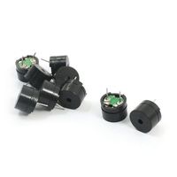uxcell 8Pcs 12mm x 8mm 2 Terminal Through Hole Mounting Cylinder Black Plastic Industrial Passive Electronic Alarm Buzzer 42 Ohm