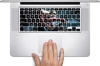 Comic Book Hero Macbook Keyboard Decals (Fits 13, 15 inch Air/Pro/Retina) by Compass Litho