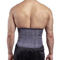 Back Brace Back Support Belt – Breathable Mesh with Removable Heating and Cooling Gel Pack, Lumbar Support Brace for Back Pain, Sciatica, Scoliosis. Great for Walking, Sitting, Sports, Work [Large]