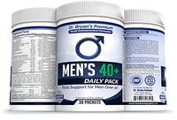 Men's Over 40 Daily Pack Vitamins Minerals, 42 Fruits and Vegetables, Digestive Enzymes, Spirulina, Wheat Grass, Fish Oil, Probiotics, Green Tea, Echinacea, Fiber, Kelp, Resveratrol, Plus!