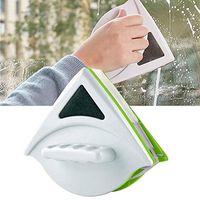 Home & Kitchen Useful Double Side Glass Wiper Cleaning Brushes Window Cleaner, Applicative Range: 20-30mm Glass Cleaning Supplies