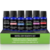 NATRÄL Stay Healthy Set of 6, 100% Pure and Natural Essential Oil, 6/10ml Bottles