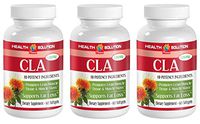 Safflower Oil Capsules - CLA 1250mg - Accelerate Weight Loss (3 Bottles)
