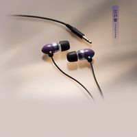 茶楽音人 (surround) canal type earphone Donguri - easier (RAKU) EDOMURASAKI