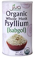 Jiva USDA Organic Whole Husk Psyllium (Isabgol) 12-Ounce Can